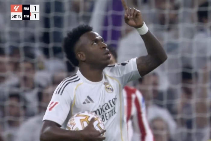 维尼修斯西甲首球破门 马竞成其首次对阵进球对